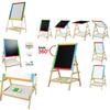 Kid Magnetic Drawing Board With Elevating Wooden Frame For Artistic Play And Education