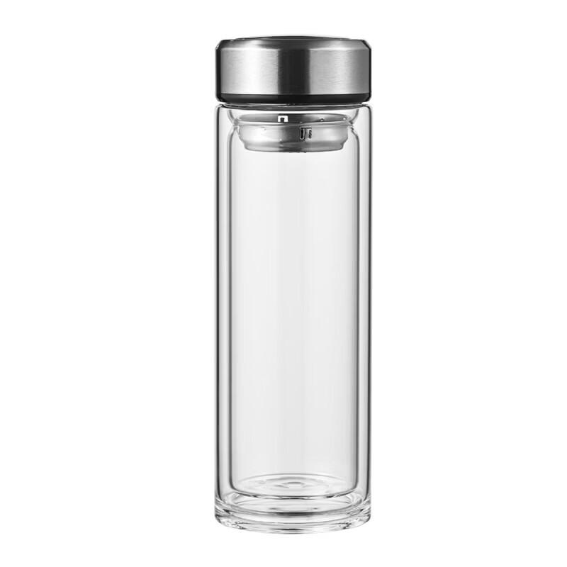 Double Wall Glass Tea Infuser Bottle