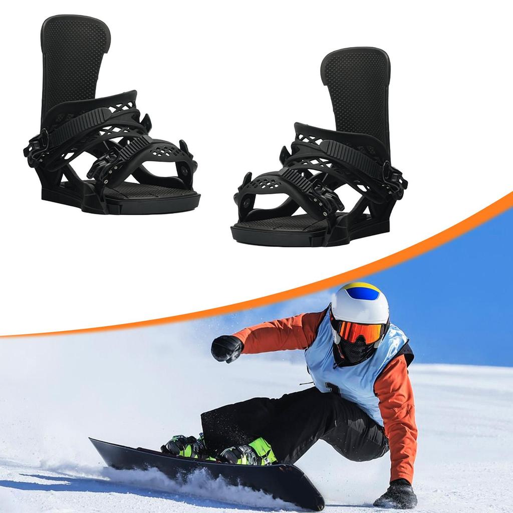 Adult Snowboard Binding Equipment, Adjustable, Lightweight, for Sliding And Sports.