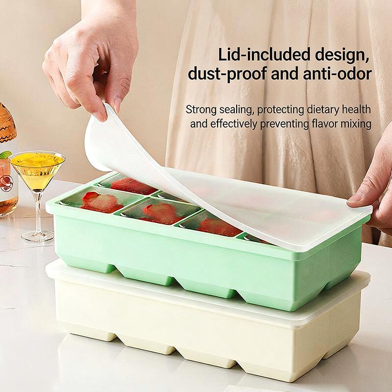 Bear Ice Mold Silicone 4 Grid Ice Tray Diy Home Kitchen Ice Cube Tray Frozen Coffee Milk Tea Ice Molds Cocktails Kitchen Tool