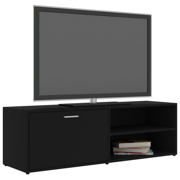 VidaXL TV Stand Black 120x34x37 Cm Particleboard