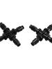 8/11 Tee Cross Connector for Garden Drip Irrigation Systems