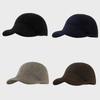 Trendy Versatile Baseball Cap Adjustable Elasticity Solid Color Woolen Hat Old Money Style Warm Equestrian Hat Unisex