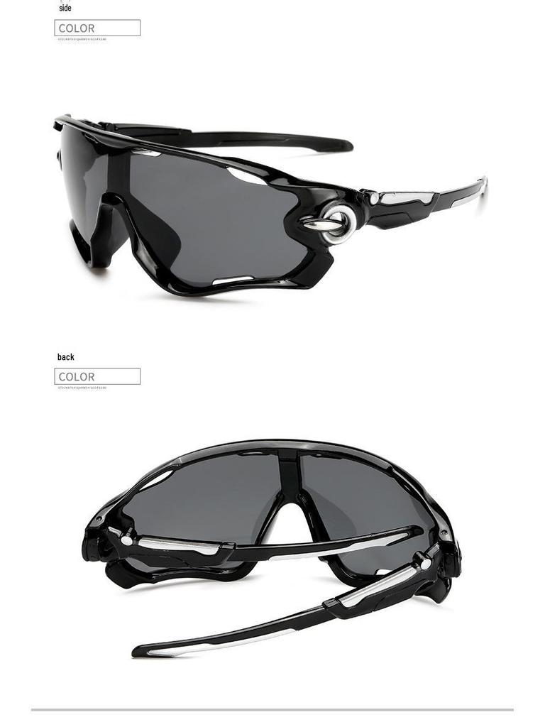Men's Trendy Windproof Cycling Sunglasses - Anti-UV, Explosion-Proof, Cool Outdoor Sports Glasses