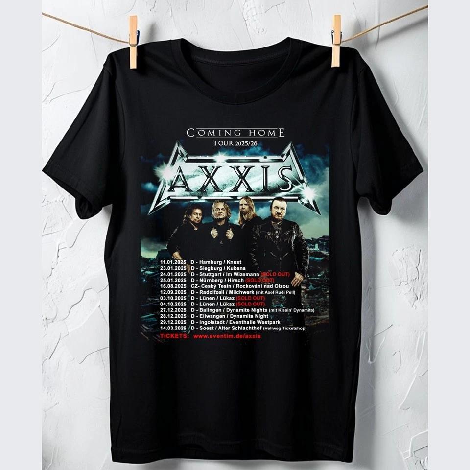 Axxis Band Coming Home 2025 2026 Tour Shirt Black Unisex S-5XL E2001 L
