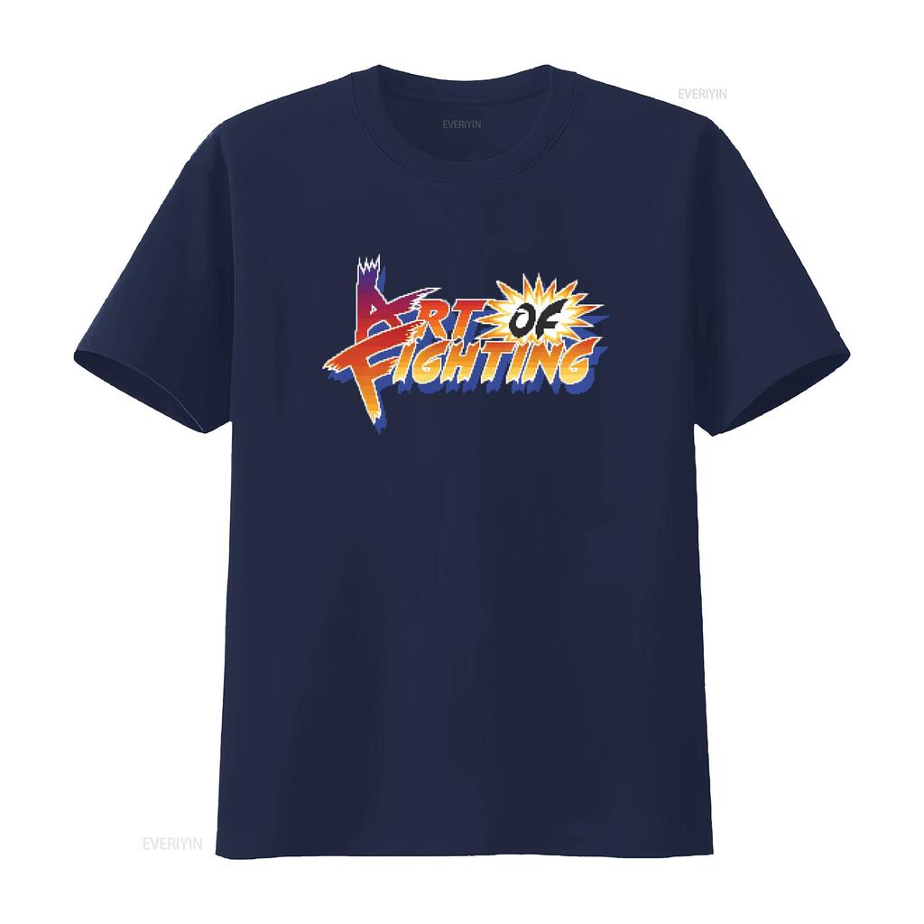 Retro Gaming T shirt Arcade Classic Video Game Art Of Fighting vintage Washed Soft graphic Unisex homme Versatile Slightly