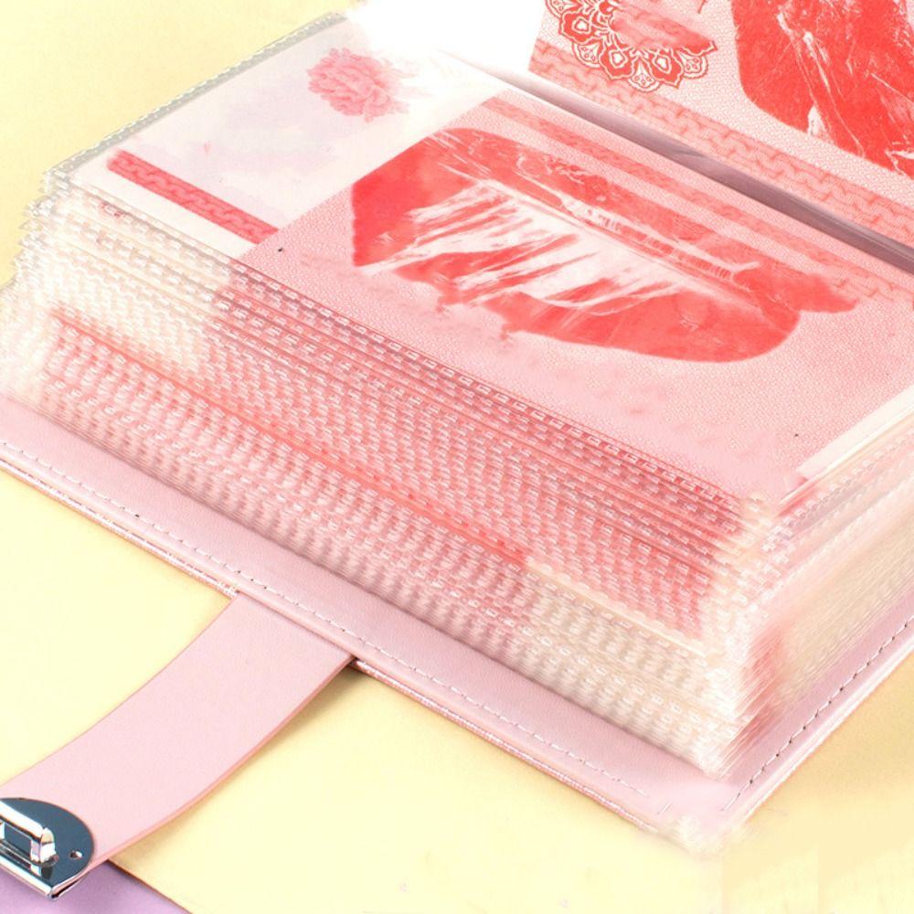 Reusable Password Lock Saving Notebook PU Leather Cover Financial Savings Book  Budgeting Tool