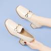 Small leather shoes women's shoes new year soft sole British style flat bottom women's summer spring and autumn thick