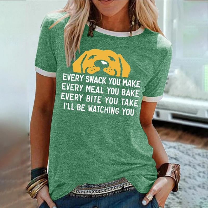 

Summer 3D Printed Trend Women s Short Fashion Sleeved Loose Top 6xl