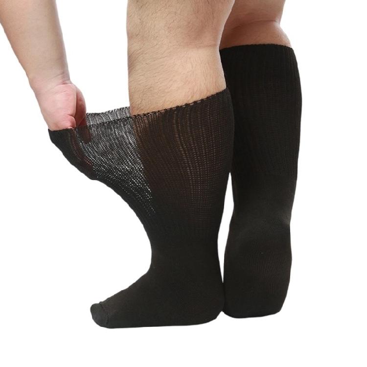 Diabetic Socks Seamless Toe for Swollen Feet 5 Pairs Loose Fit Top Extra Wide Comfortable Socks for Men and Women