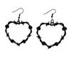 Simple Thorn Rose Heart Earrings: Elegant Women's Light Luxury Design