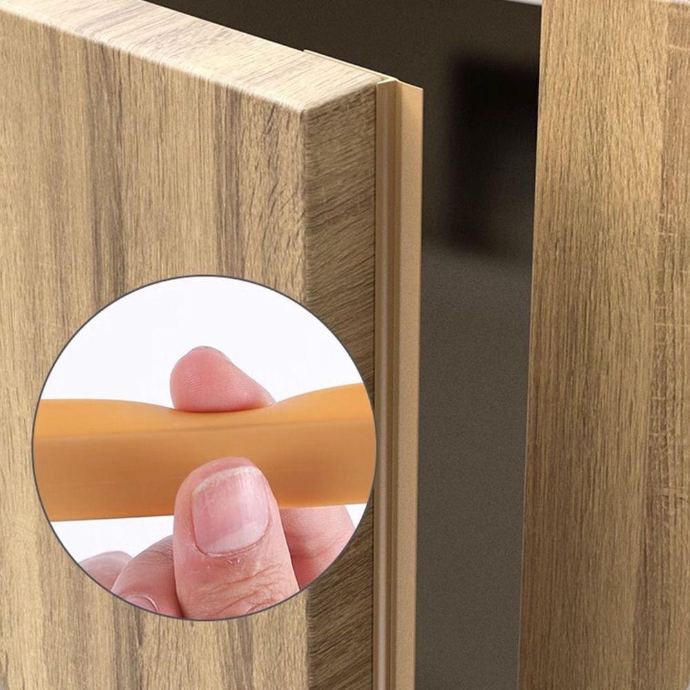 Silicone Cabinet Door Strip Self-Adhesive Blackout Strip Wardrobe Door Dust-proof Strip  Furniture