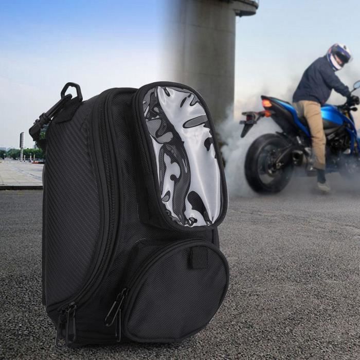 Sac à dos moto - non spécifié - modèle universel - étanche - grande capacité - poche transparente