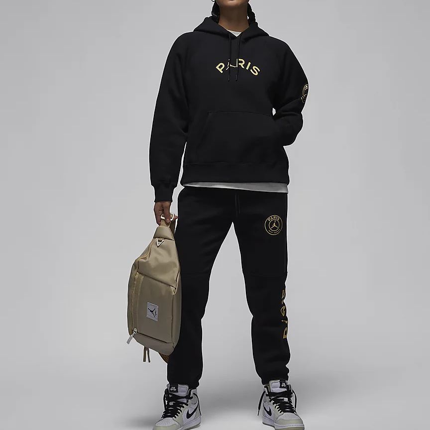 Jordan x PSG Women's Fleece Hoodie Black FN5177-010