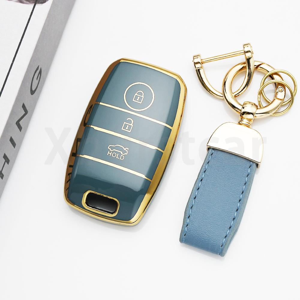 3 Button Tpu Auto Fob Holder Shell Keyless Car Smart Key Cover Case For Kia Optima Sorento Niro Soul Kx3 Kx5 K3S Rio Ceed Cerato