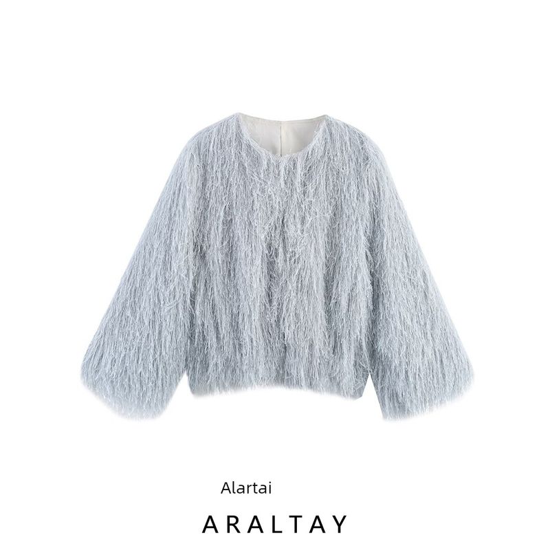 Araltay New Arrival Fashion Style Women's Clothing Fashion All-Match Casual Minimalist Decorated Tassel Jacket Outwear 8376857