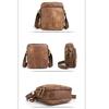 Leder Herrentasche Große Umhängetasche Messenger Bag Lässige Retro Rindsleder Herrentasche Herren Umhängetasche