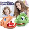 Biting Finger Big Mouth Crocodile Dinosaur Toy Biting Hand Shark Children'S Parent-Child Prank Toys Triceratops Game