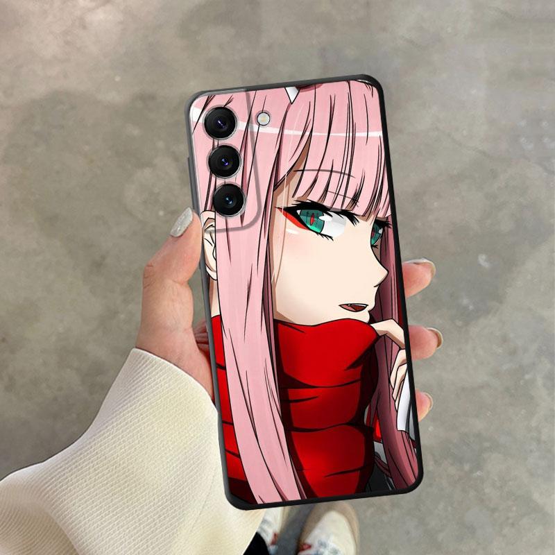Hülle für Samsung Galaxy S22 Plus S21 S10e S23 Ultra 5g S20 Fe S10 S9 S8 Süße Anime Zero Two Darling In The Franxx Cover
