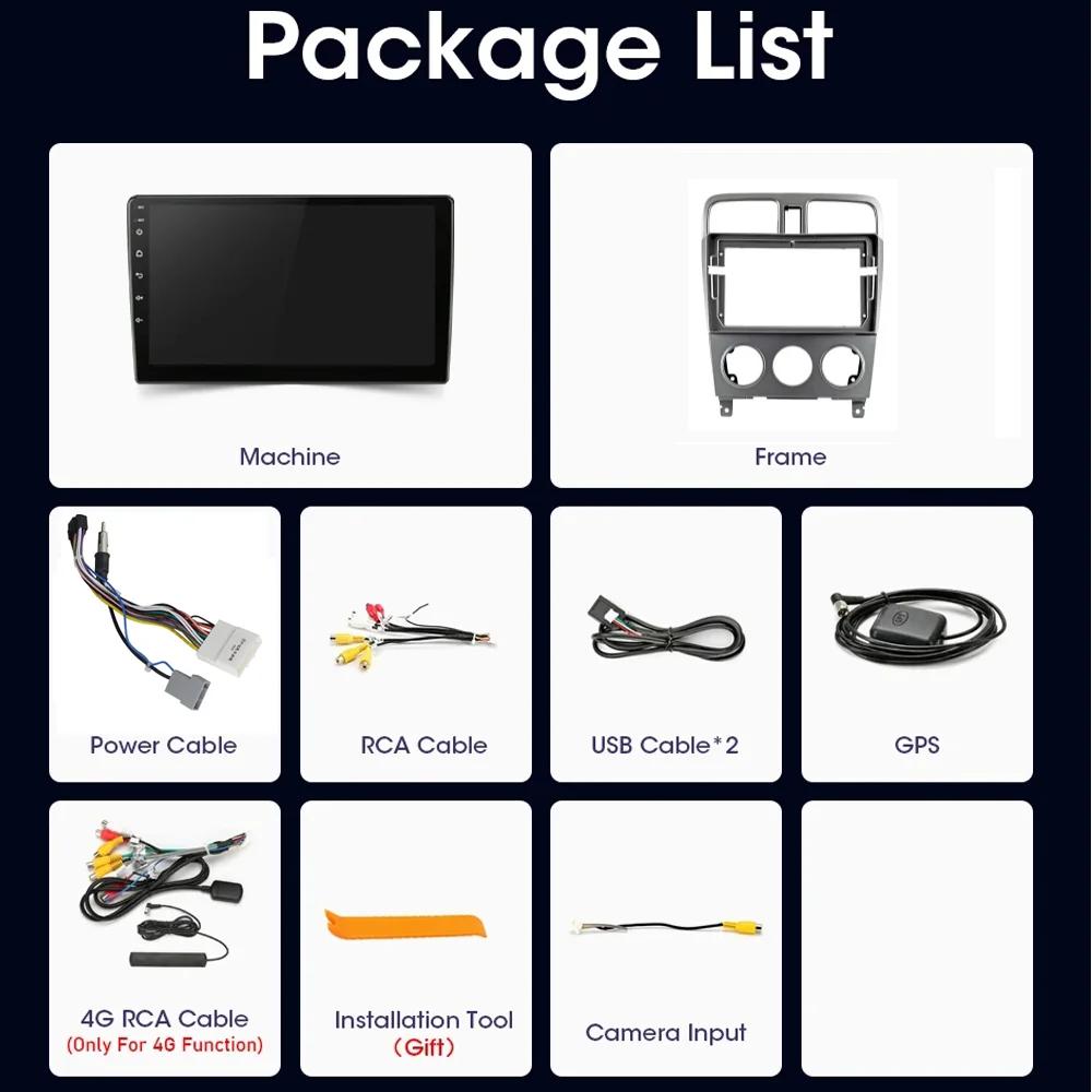 8G 128G For Subaru Forester SG 2002 -2008 GPS Navigation Car Radio Android 4G WIFI Multimedia Video Player 2din Stereo Head Unit