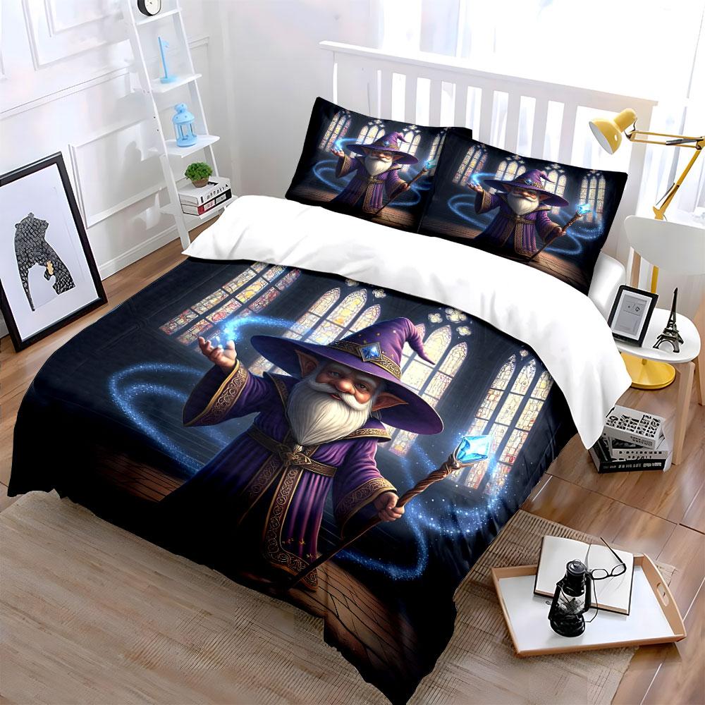 "Enchanted Wizard's Glow." Bedding Sets Duvet Covers Pillowcases(1* Duvet Cover 2* Pillowcases Without Duvet Insert)