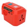 Cordless Power Inverter 200W AC Outlet Type C and USB Port 18V Battery Powered Power Inverter With LED Light for 48 11