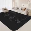 Love Yourself Flower Kpop Floor Mat INS Style Soft Bedroom Floor House Laundry Room Mat Anti-skid Household Carpets