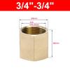 Hex Shape Brass Pipe Fitting BSP Female Thread Hose Adapter Durable Hex Coupling Connector