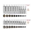 13pcs Short/11pcs Deep Hi-Spec 11pc 1/4  Socket Set Adapter Short Long Sockets 4-14mm Deep Socket Tool Heads Torque Spanner Ratchet Socket Wrench