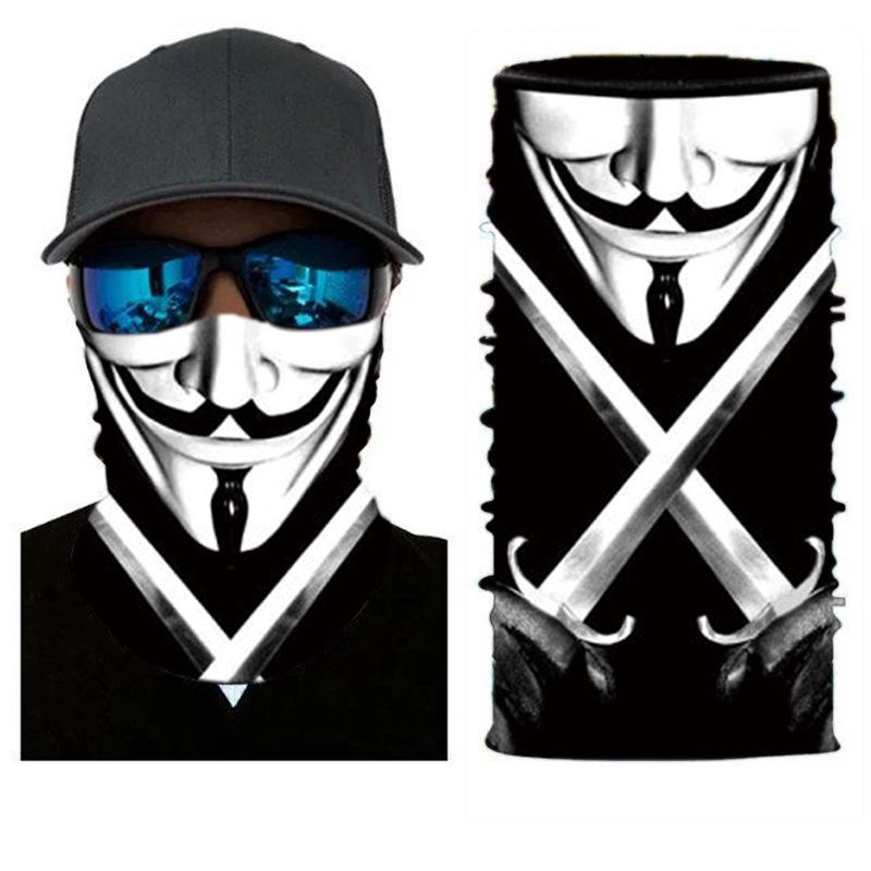 Xunhui Camouflage Multifunctional Cycling Headscarf Mask - Seamless, Sunscreen, Windproof.