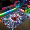 AC Milan Design Crystal Velvet Carpet Cozy Non?Slip Printed Rug For Bedroom Living Room Entrance