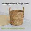 Handwoven Willow Storage Basket With Handles For Indoor Plant Pots And Home Organization