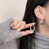 Gold Temperament Earrings: Elegant, Simple Design with Titanium Alloy Backs