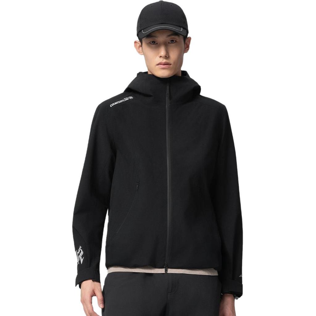 Li-Ning Outdoor CF Waterproof Windbreaker Unisex Jacket Black AEMW003-4