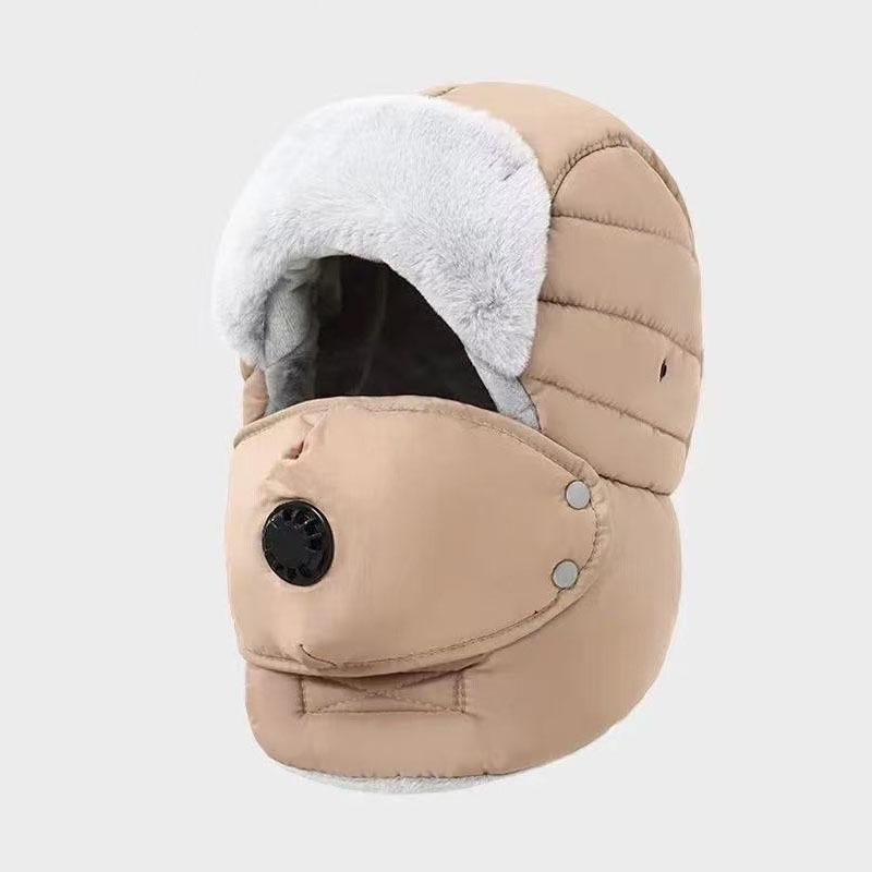 Winter Cycling Hat Thermal Thickened Cotton Multifunctional Ski Mask Men's Winter Warm Lined Lei Feng Hat Hat