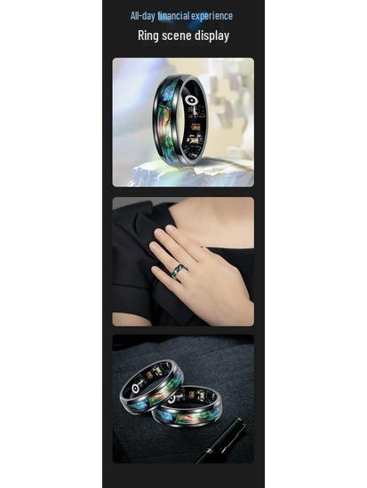 Wodoodporny Smart Ring: Tętno, Natlenienie krwi, Monitorowanie snu i aktywności fizycznej Krokomierz.