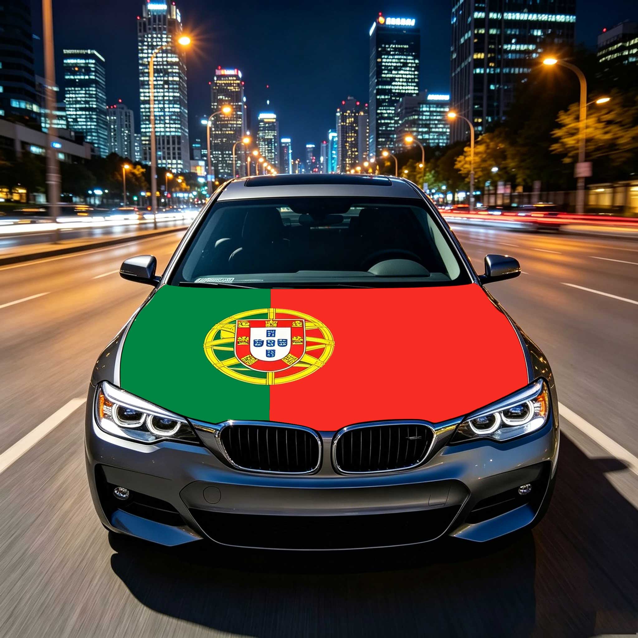 3,8x5,3 Fuß Nationale Portugal Portugiesische Fahne Banner Auto Motorhaubenabdeckung Fahne Elastische Stoffe Motorabdeckung Zur Dekoration 115x160cm-3.8x5.3ft red