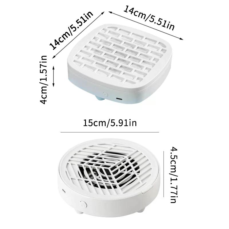 Nail Vacuum Cleaner Professional USB Dust Suction Collector Mute Gel Nail Duster For Nail Art Salon Equipment Removable Filter