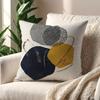 BohemianStyle Mustard Yellow Gray Abstract Art Cushion Cover For Pillow Printing Sofa Decoration Room Office Nordic Simplicity