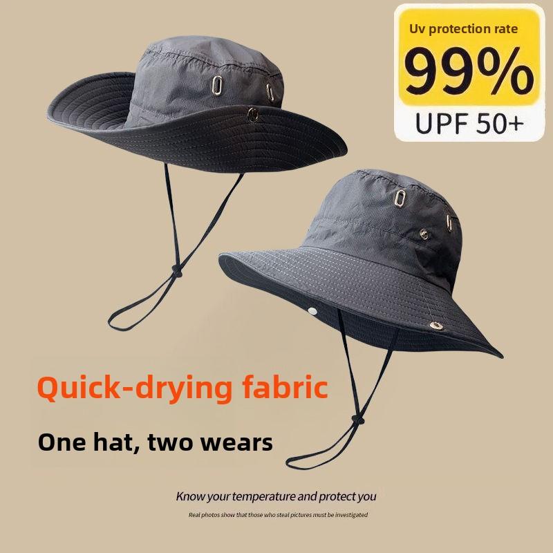

Outdoor hiking hats for women, Japanese-style mountain climbing sun protection hats, men s western cowboy hats, travel fisherman hats, 2-pack 2-pack серый