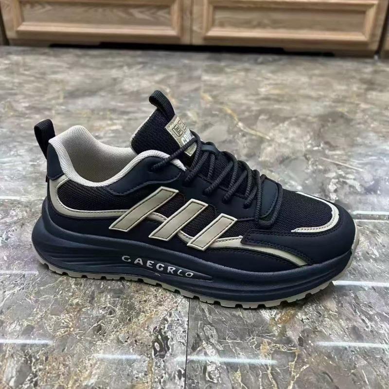 Spring and Autumn new trendy brand designer high-end mesh casual sports shoes men's trend thick sole increases