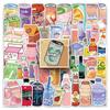 50 Pictures Ins Style Fresh Beverage Bottle Personalized Suitcase Laptop Water Cup PVC Decoration Stickers