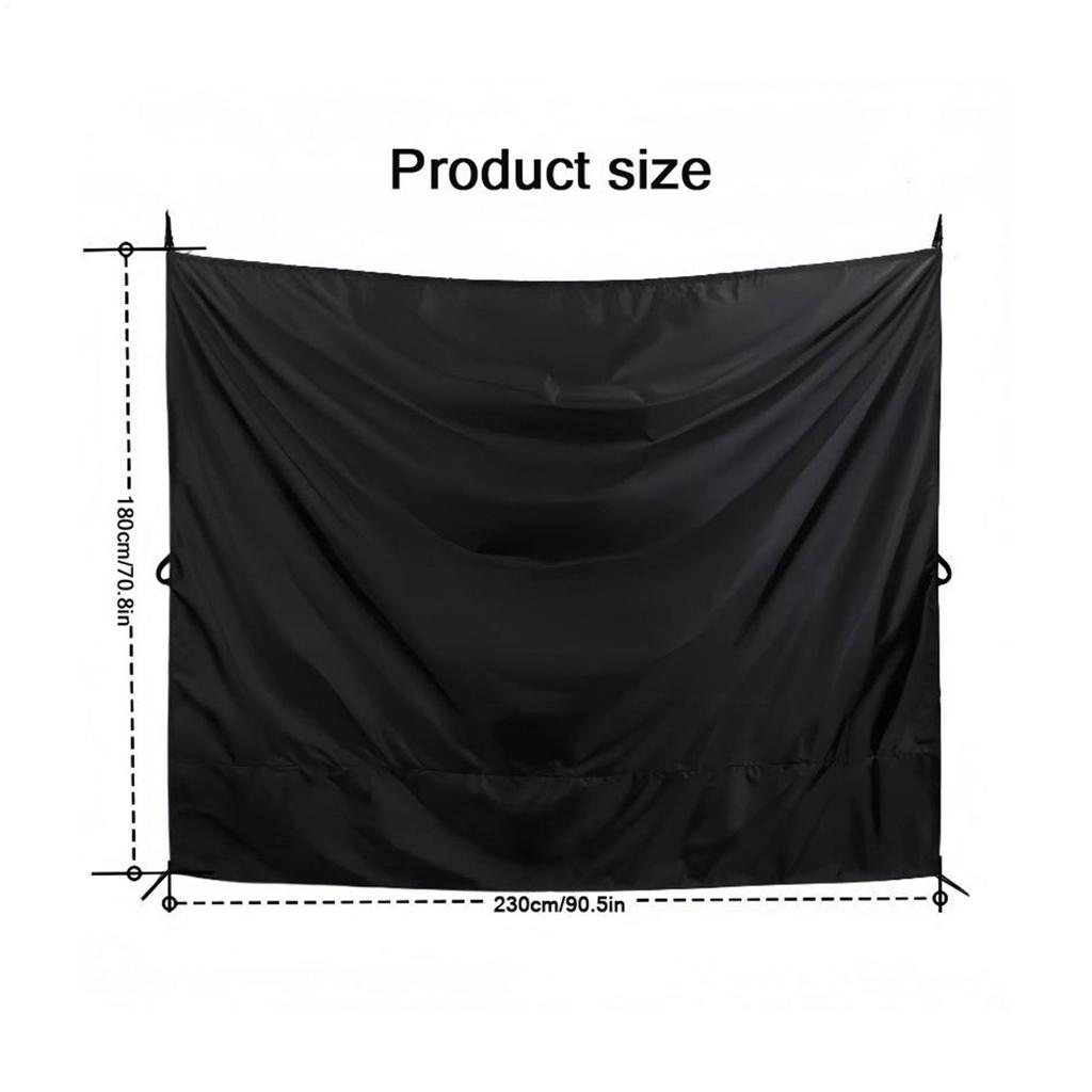 RV Rear Door Shower Curtains Privacy Divider Curtains Adjustable Sunshade Light Blocking Protection with Magnetic Hooks for RV