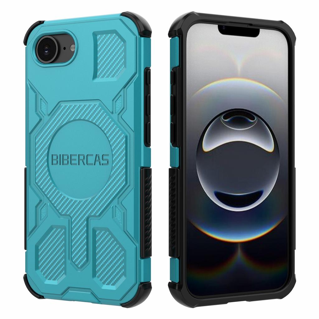 BIBERCAS J-16 Series For iPhone 16e Case Compatible with MagSafe Anti Drop TPU+PC Phone Cover