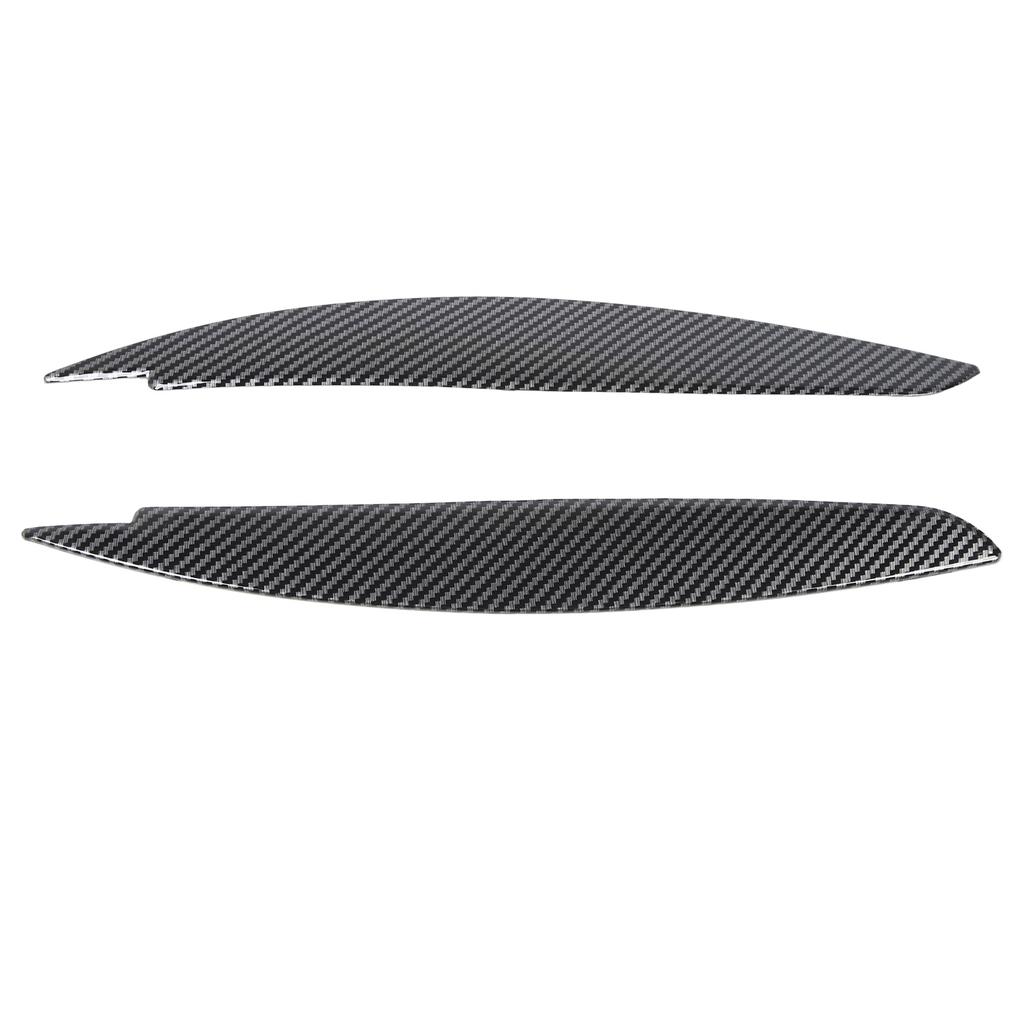 2 stk Hovedlykt Øyenbryn Front Venstre Høyre Lys Øyelokk Deksel for 1 Serie E81 E82 E87 E88 2006 til 2013