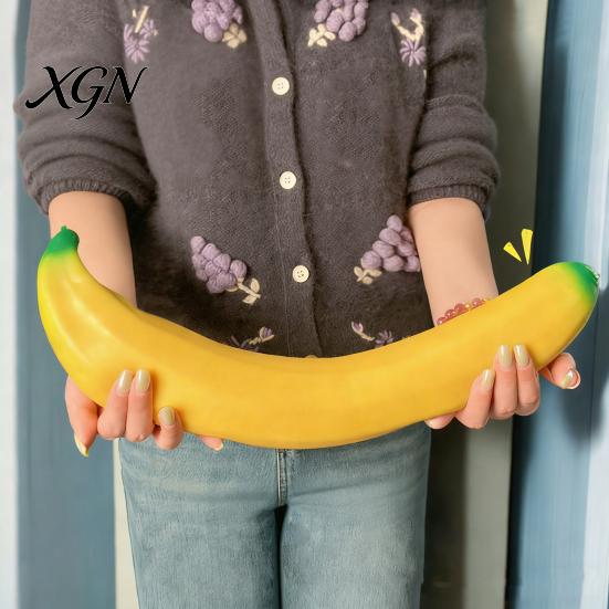 Stress Ball Alternative Banana Squeeze Toy Giant Relief Soft TPR Slow Rebound for Kids Fidget Adults Birthday Christmas Gift Focus And Relaxation