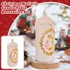 Christmas Cartoon Horse Trough Holy Infant Family Combination Holy Family Candle LED Light Desktop Decoration Ornament