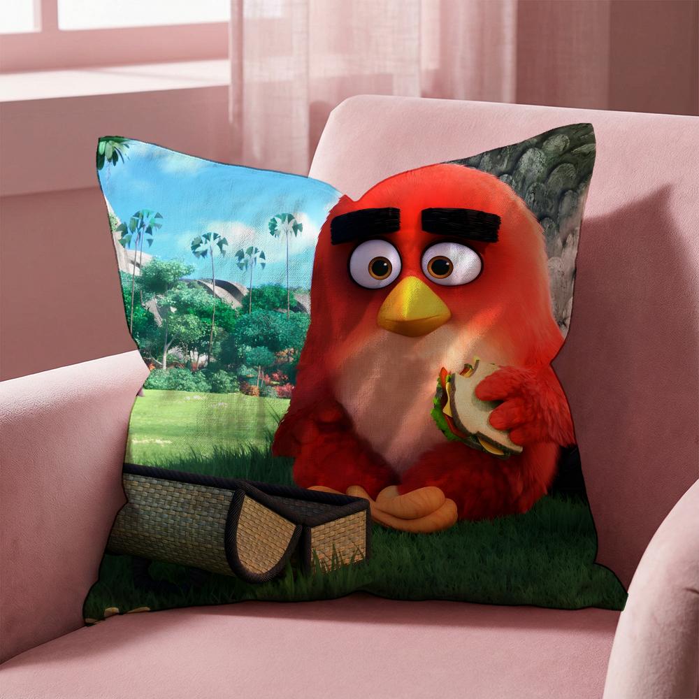 

Angry Birds Cushion Cover Multi-Scene Pillow Cover for Home & Car - Reversible, Soft & Durable for Daily Use 50cmx50cm