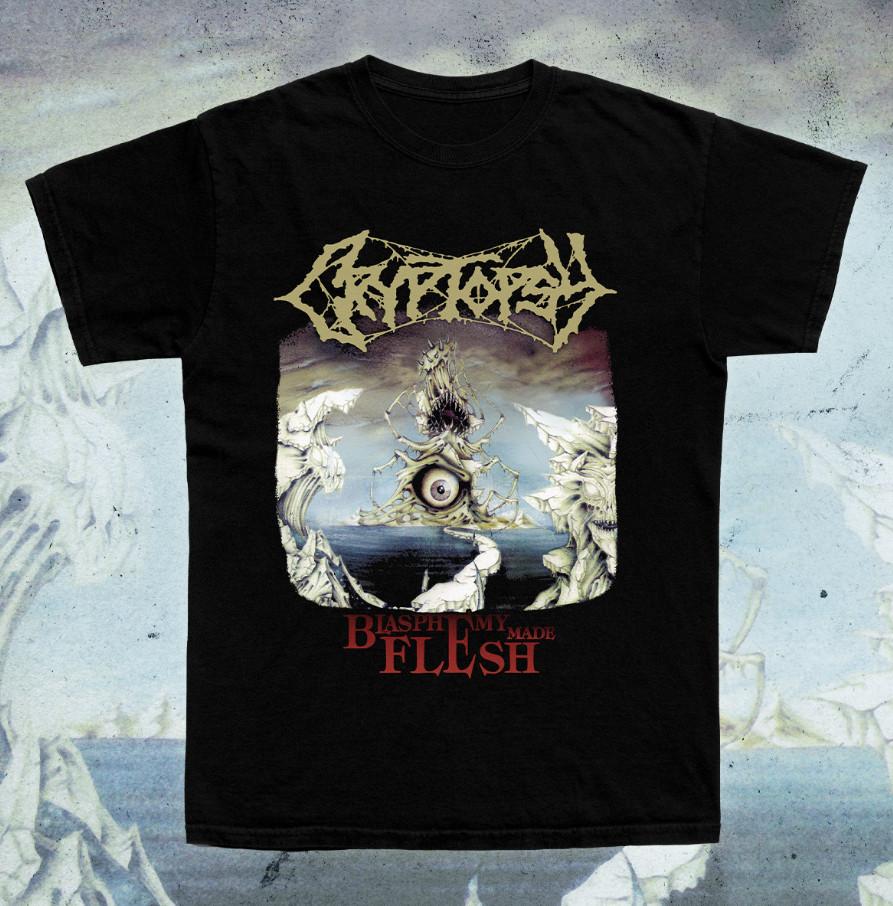 Богохульство Воплощенное Футболка группы Cryptopsy Унисекс Все Размеры GS523 Унисекс Футболка M