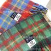 Mohair rainbow plaid fringed scarf women's thickened warm wool lengthened scarf